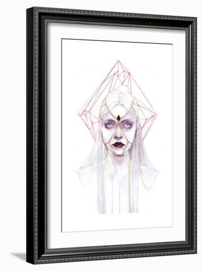 Queen of Diamonds-Agnes Cecile-Framed Premium Giclee Print