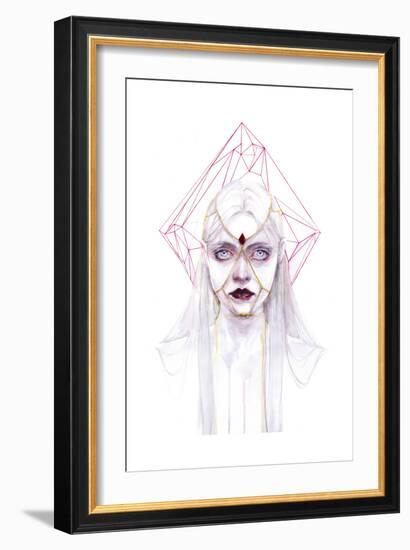 Queen of Diamonds-Agnes Cecile-Framed Premium Giclee Print