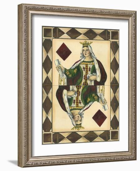 Queen of Diamonds-null-Framed Art Print