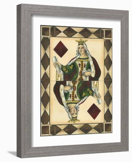 Queen of Diamonds-null-Framed Art Print