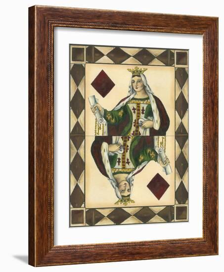 Queen of Diamonds-null-Framed Art Print