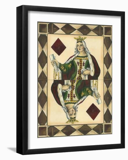 Queen of Diamonds-null-Framed Art Print