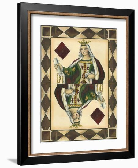 Queen of Diamonds-null-Framed Art Print