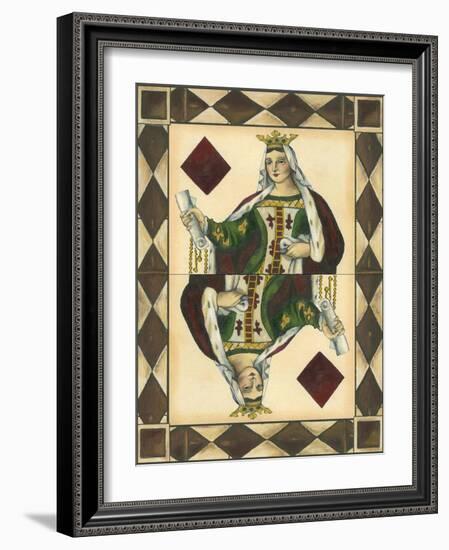 Queen of Diamonds-null-Framed Art Print