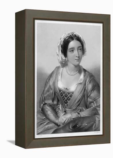 Queen of Edward I Daughter of Ferdinand III of Castile and Joan of Ponthieu-W.h. Egleton-Framed Stretched Canvas