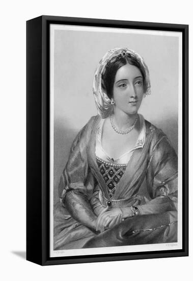 Queen of Edward I Daughter of Ferdinand III of Castile and Joan of Ponthieu-W.h. Egleton-Framed Stretched Canvas