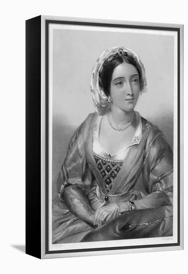 Queen of Edward I Daughter of Ferdinand III of Castile and Joan of Ponthieu-W.h. Egleton-Framed Stretched Canvas