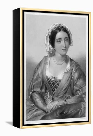 Queen of Edward I Daughter of Ferdinand III of Castile and Joan of Ponthieu-W.h. Egleton-Framed Stretched Canvas