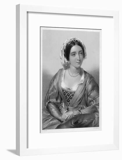 Queen of Edward I Daughter of Ferdinand III of Castile and Joan of Ponthieu-W.h. Egleton-Framed Art Print