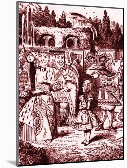 Queen of Hearts demands-John Tenniel-Mounted Giclee Print