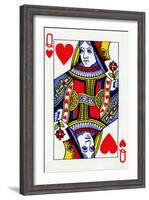 Queen of Hearts from a deck of Goodall & Son Ltd. playing cards, c1940-Unknown-Framed Giclee Print