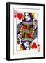 Queen of Hearts from a deck of Goodall & Son Ltd. playing cards, c1940-Unknown-Framed Giclee Print