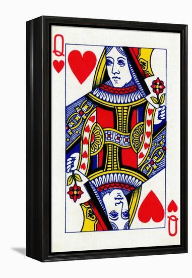 Queen of Hearts from a deck of Goodall & Son Ltd. playing cards, c1940-Unknown-Framed Premier Image Canvas