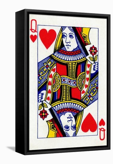 Queen of Hearts from a deck of Goodall & Son Ltd. playing cards, c1940-Unknown-Framed Premier Image Canvas