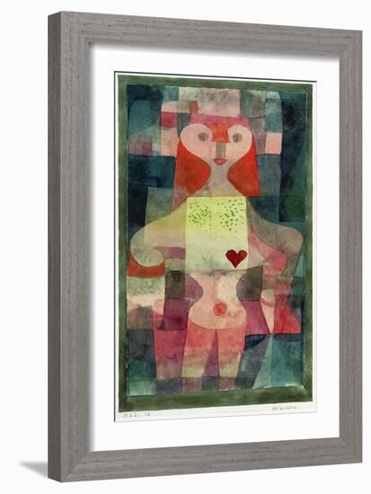 Queen of Hearts (Herzdame), 1922-Paul Klee-Framed Giclee Print