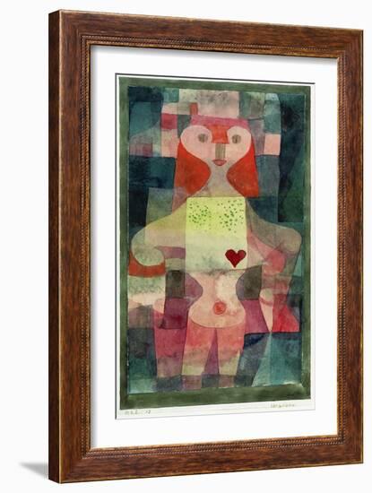 Queen of Hearts (Herzdame), 1922-Paul Klee-Framed Giclee Print