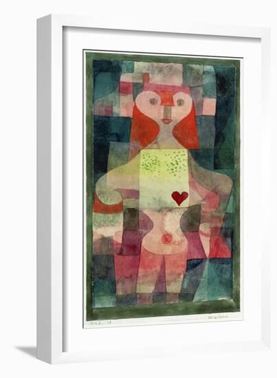 Queen of Hearts (Herzdame), 1922-Paul Klee-Framed Giclee Print