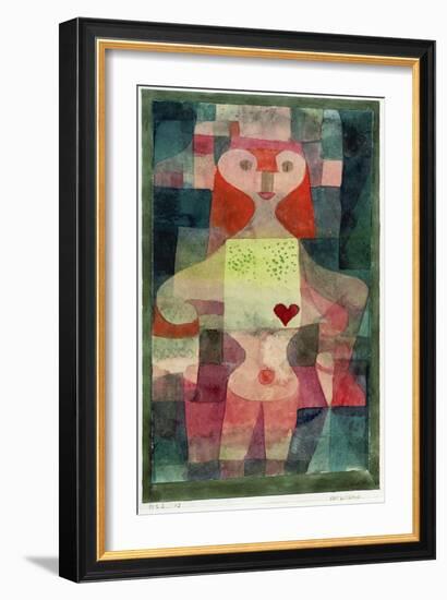 Queen of Hearts (Herzdame), 1922-Paul Klee-Framed Giclee Print