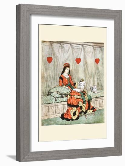 Queen of Hearts She Made Some Tarts-Randolph Caldecott-Framed Art Print