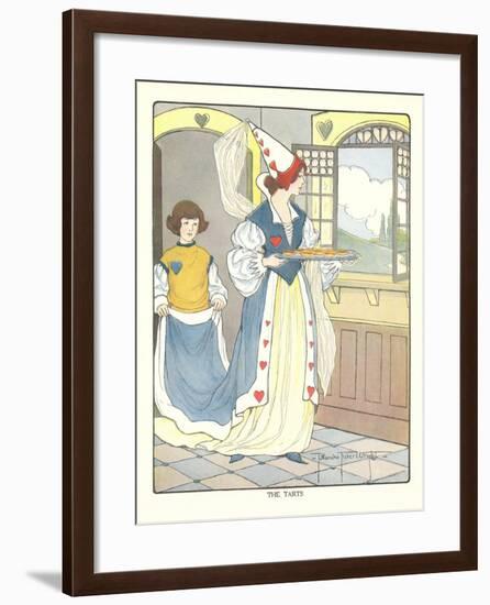 Queen of Hearts with Tarts-null-Framed Art Print