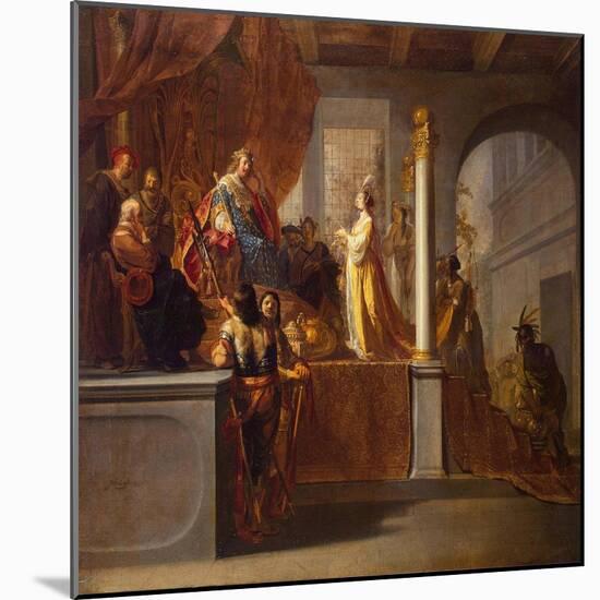 Queen of Sheba before Solomon, 1640S-Nicolaes Knüpfer-Mounted Giclee Print