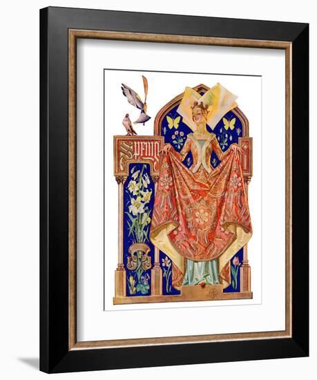 "Queen of Spring,"May 23, 1931-Joseph Christian Leyendecker-Framed Giclee Print