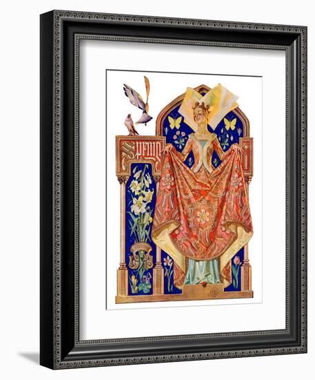 "Queen of Spring,"May 23, 1931-Joseph Christian Leyendecker-Framed Giclee Print