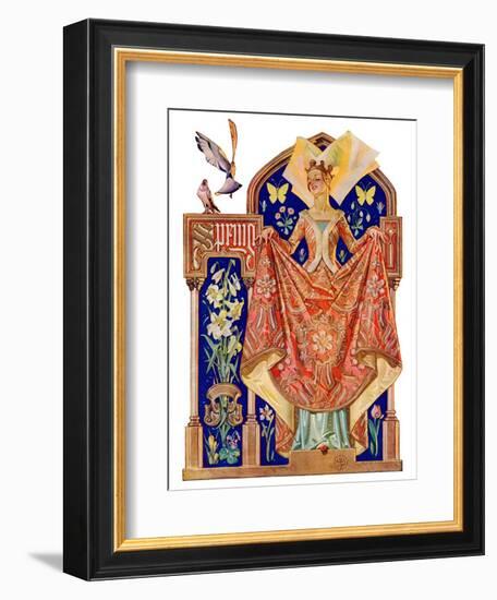 "Queen of Spring,"May 23, 1931-Joseph Christian Leyendecker-Framed Giclee Print