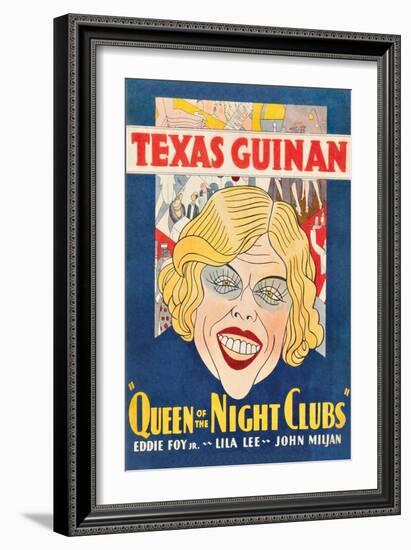 Queen of the Night Clubs-null-Framed Art Print