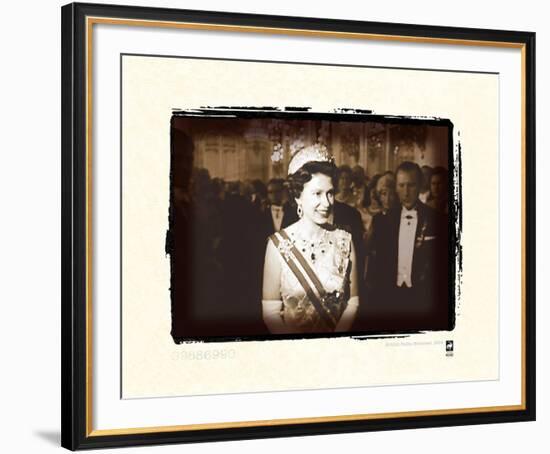 Queen on Tour In Austria, 1969 I-British Pathe -Framed Premium Giclee Print