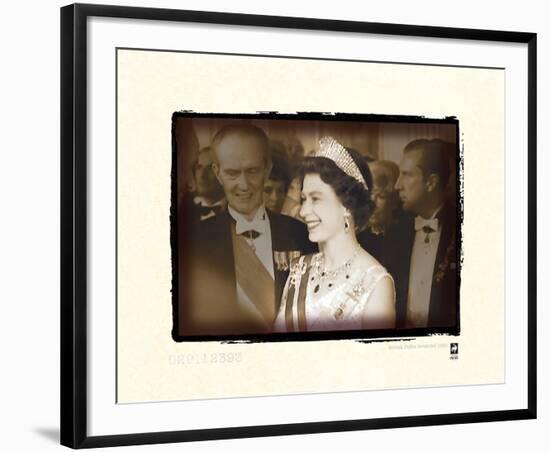 Queen on Tour In Austria, 1969 II-British Pathe -Framed Premium Giclee Print