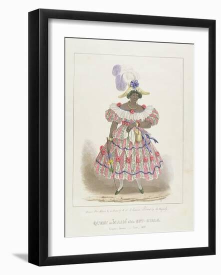 Queen or 'Maam' of the Set-Girls, Plate 1 from 'Sketches of Character... ', 1838-Isaac Mendes Belisario-Framed Giclee Print