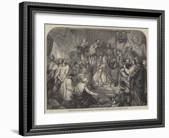 Queen Philippa Interceding for the Burgesses of Calais-Henry Courtney Selous-Framed Giclee Print