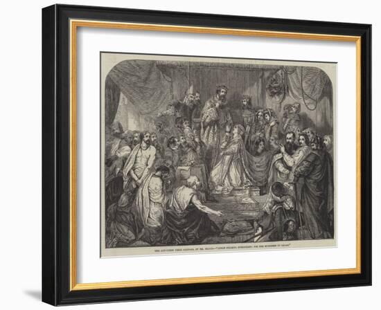 Queen Philippa Interceding for the Burgesses of Calais-Henry Courtney Selous-Framed Giclee Print