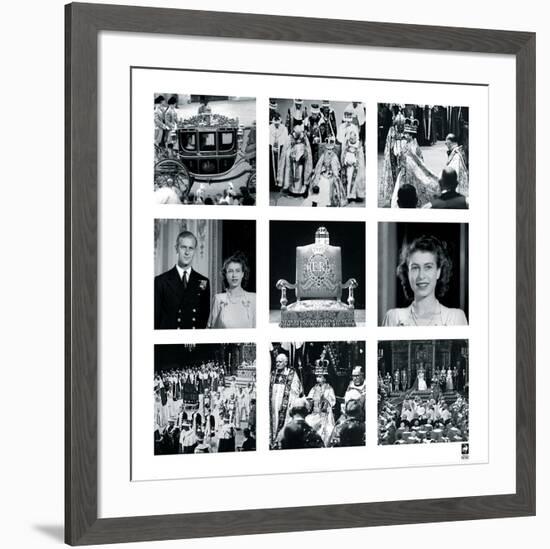 Queen's Coronation, 1953-British Pathe -Framed Premium Giclee Print
