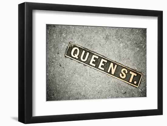 Queen St. Sign, Charleston, South Carolina. USA-Julien McRoberts-Framed Photographic Print