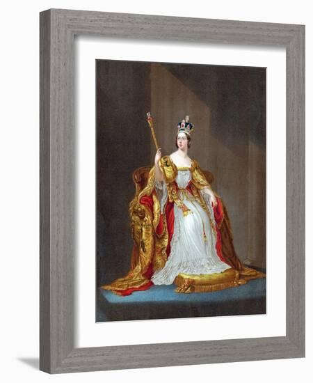 Queen Victoria (1819-190), 1838-George Hayter-Framed Giclee Print