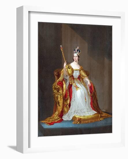 Queen Victoria (1819-190), 1838-George Hayter-Framed Giclee Print