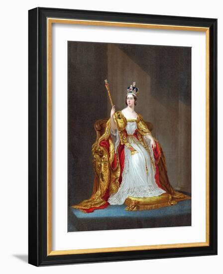 Queen Victoria (1819-190), 1838-George Hayter-Framed Giclee Print