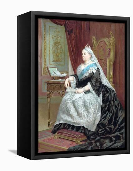 Queen Victoria (1819-190) at the Time of Her Golden Jubilee, 1887-null-Framed Premier Image Canvas