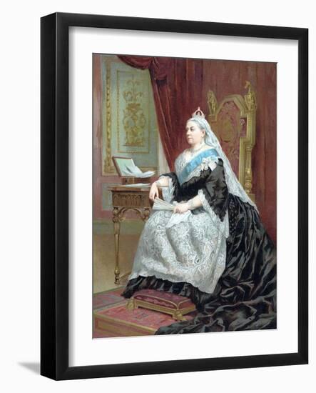 Queen Victoria (1819-190) at the Time of Her Golden Jubilee, 1887-null-Framed Giclee Print