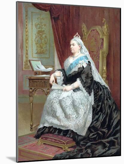 Queen Victoria (1819-190) at the Time of Her Golden Jubilee, 1887-null-Mounted Giclee Print