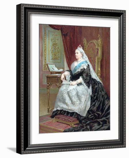 Queen Victoria (1819-190) at the Time of Her Golden Jubilee, 1887-null-Framed Giclee Print