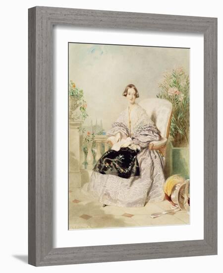 Queen Victoria, 1838-Alfred-edward Chalon-Framed Giclee Print