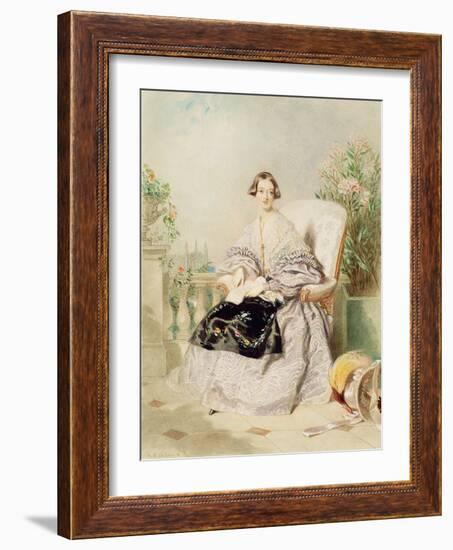 Queen Victoria, 1838-Alfred-edward Chalon-Framed Giclee Print