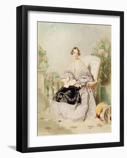 Queen Victoria, 1838-Alfred-edward Chalon-Framed Giclee Print