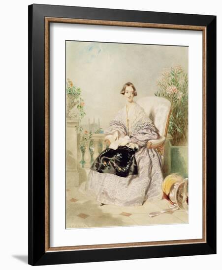 Queen Victoria, 1838-Alfred-edward Chalon-Framed Giclee Print