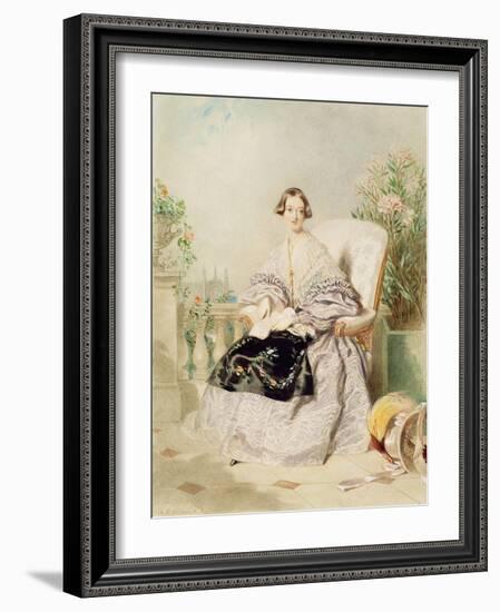 Queen Victoria, 1838-Alfred-edward Chalon-Framed Giclee Print