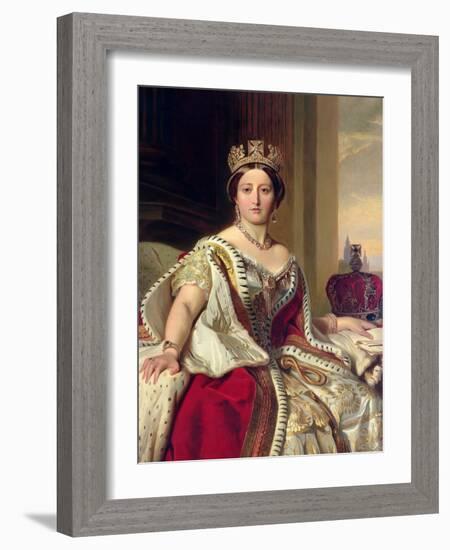 Queen Victoria, 1859-Franz Xaver Winterhalter-Framed Giclee Print