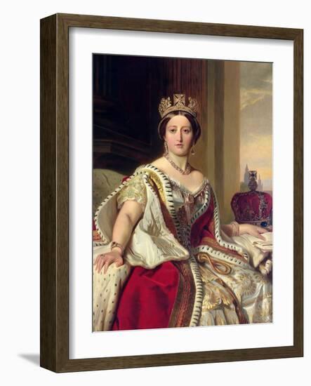 Queen Victoria, 1859-Franz Xaver Winterhalter-Framed Giclee Print